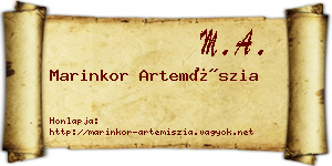 Marinkor Artemíszia névjegykártya